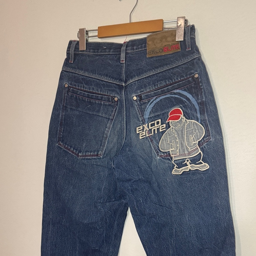 Vintage Y2K Exco Elite Jeans / 28 / Embroidered